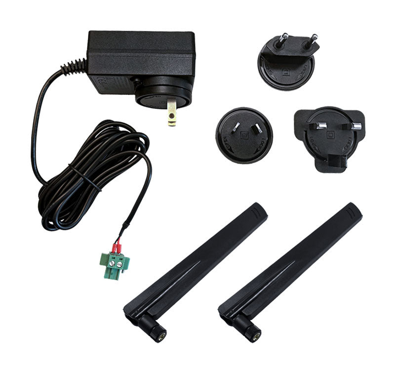 Digi LTE Industrial Starter Kit — includes 30 W power supply and 2 wideband cellular antennas