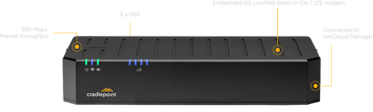 Cradlepoint 3-yr NetCloud SOHO Branch Essentials Plan, and E100 Router with WiFi (300 Mbps Modem)